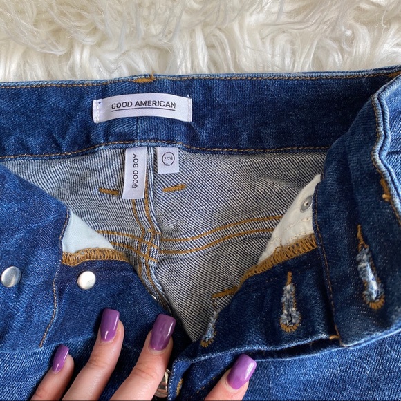 Good American High Rise Button Fly Jeans Size 2 - Picture 4 of 8